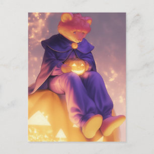 Halloween Bear Anthro Postcard