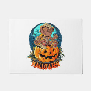 Halloween Bear Killer Doormat