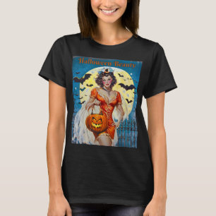 Halloween Beauty – Retro Pin-Up T-Shirt