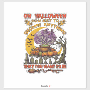 Halloween Become Anything Cauldron Cat Ghost Pumpk