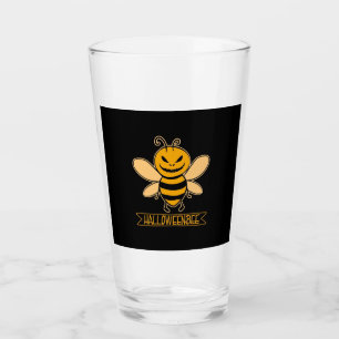 Halloween Bee Glass