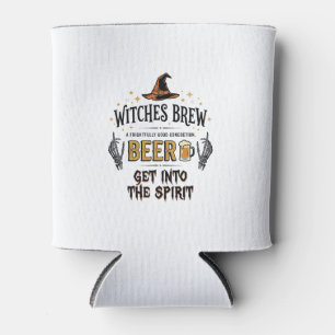 Halloween Beer Hocus Pocus Funny Vintage_1 Can Cooler