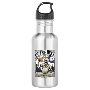 Halloween Beer Skeleton Vintage Party 532 Ml Water Bottle