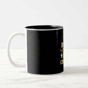 Halloween Being Cool Is My Costume Birthday Two-Tone Coffee Mug