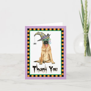 Halloween Belgian Malinois Thank You Card