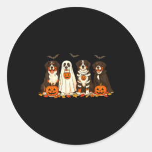 Halloween Bernese Mountain Dog Ghost Soky Bernese Classic Round Sticker