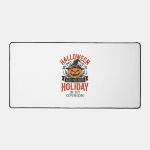 Halloween Best Holiday Vintage Pumpkin Shirt Desig Desk Mat
