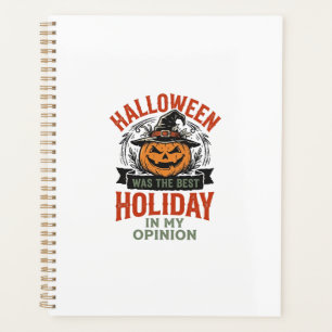 Halloween Best Holiday Vintage Pumpkin Shirt Desig Planner
