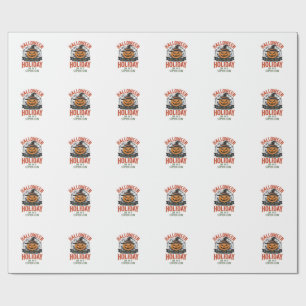 Halloween Best Holiday Vintage Pumpkin Shirt Desig Wrapping Paper