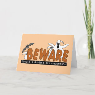 Halloween Beware T-shirts and Gifts Card