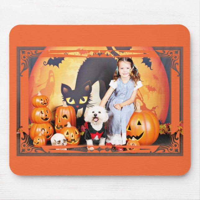 Halloween - Bichon Frise - Andi Mouse Pad (Front)