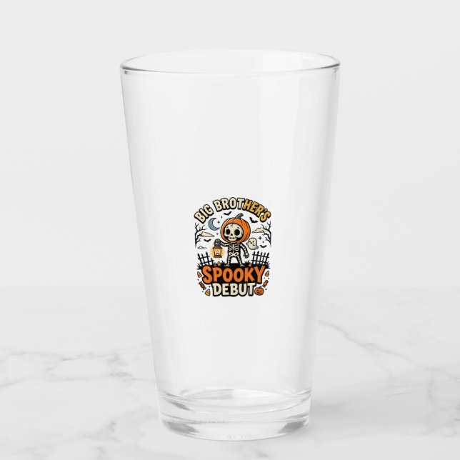 Halloween Big Brother Spooky Debut Glass (Front)