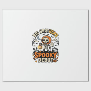 Halloween Big Brother Spooky Debut Wrapping Paper