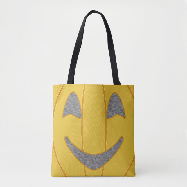 Halloween Big Pumpkin Tote Bag (Front)