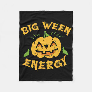 Halloween Big Ween Costume Pumpkin Lover October T Fleece Blanket