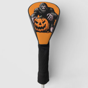 Halloween Bigfoot Pumpkin Scare Golf Head Cover