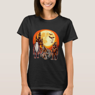 Halloween Bigfoots Horror Boo Ghost Witch Mummy Lo T-Shirt
