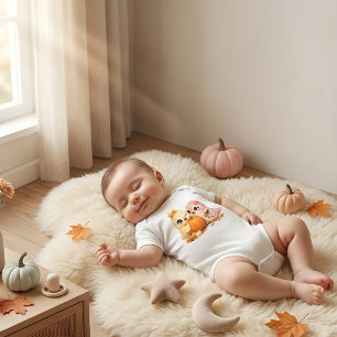 Halloween Bird Friends Baby Bodysuit