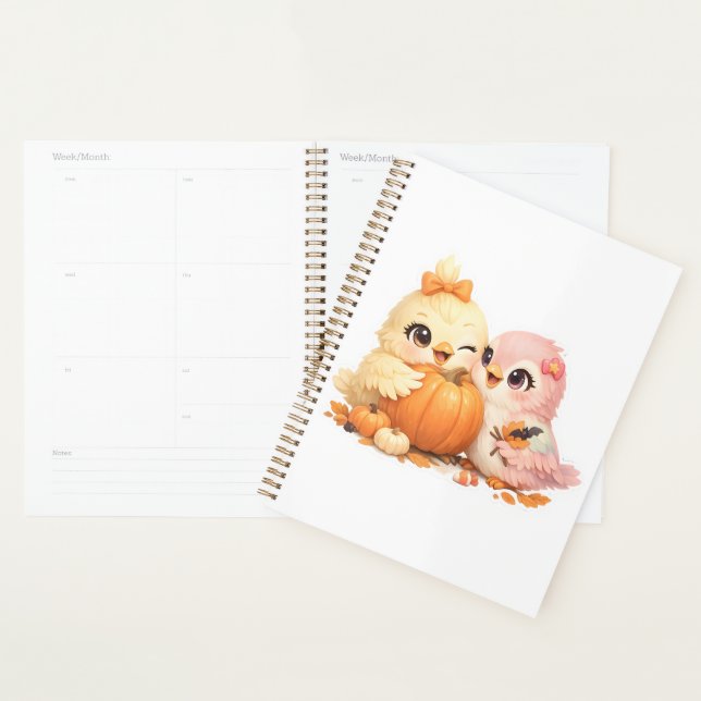 Halloween Bird Friends Weekly Planner (Display)
