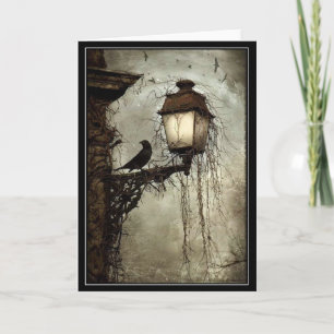 Halloween Bird On A Lantern Arthur Rackham  Card