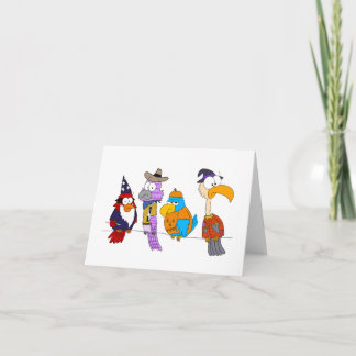 Halloween Birds on a Wire Card