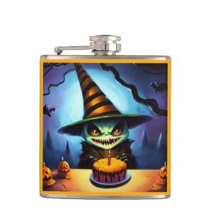 Halloween - Birthday 1 Hip Flask