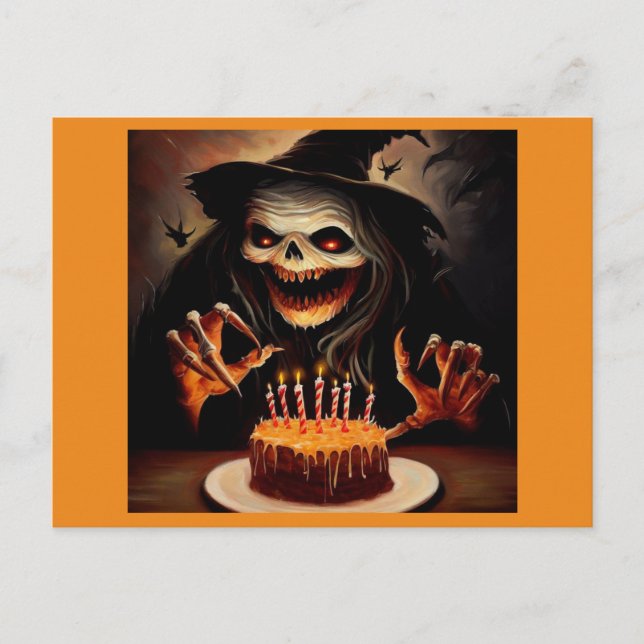 Halloween - Birthday 5 Postcard (Front)
