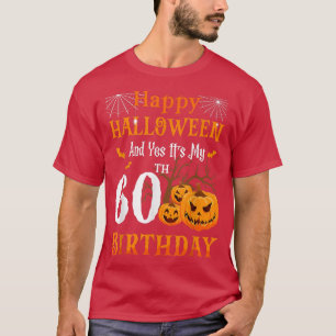 Halloween Birthday 60 year old 60th Party Pumpkin  T-Shirt