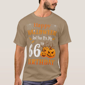 Halloween Birthday 66 year old 66th Papa Nana Pump T-Shirt