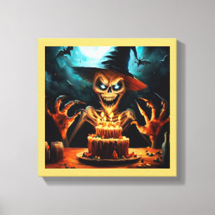 Halloween - Birthday 6 Canvas Print