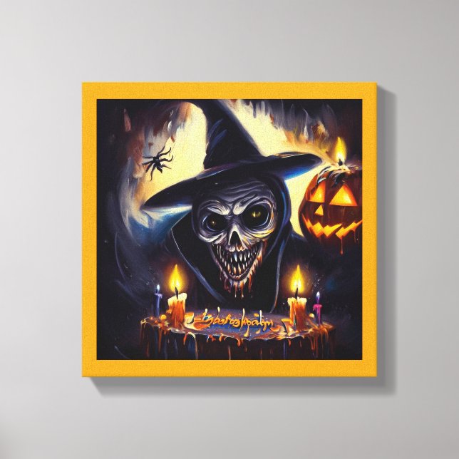 Halloween - Birthday 7 Canvas Print (Front)