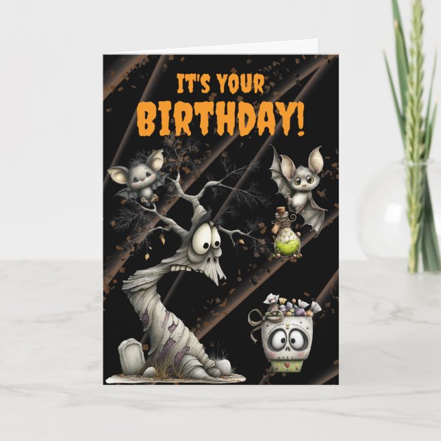 Halloween Birthday Card (Front)