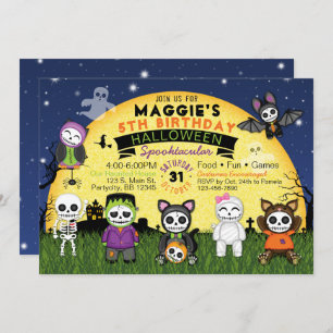 Halloween Birthday Costume Party Invitation