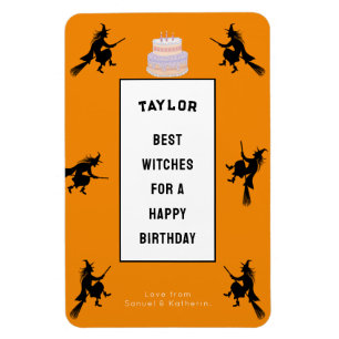 Halloween Birthday Funny Customisable Magnet