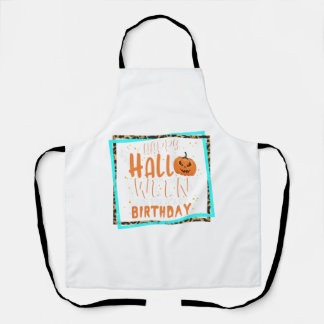 Halloween Birthday Gift Shirt, Halloween Birthday Apron