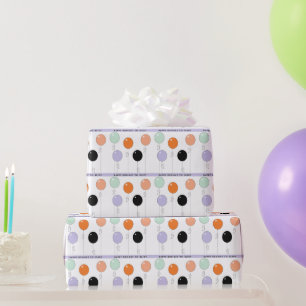 Halloween Birthday Gift Wrapping Paper