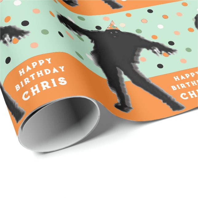 Halloween Birthday Gift Wrapping Paper (Roll Corner)