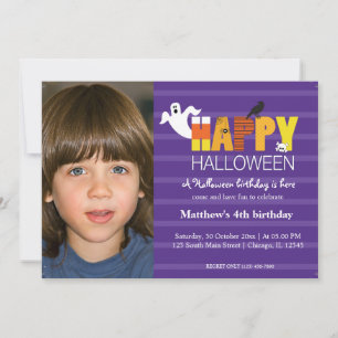 Halloween Birthday Invitation