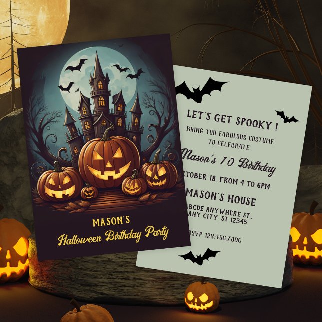 Halloween birthday Invitation (Creator Uploaded)