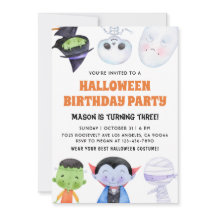Halloween Birthday Invitation