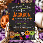 Halloween Birthday Invitation, Kids Costume Party