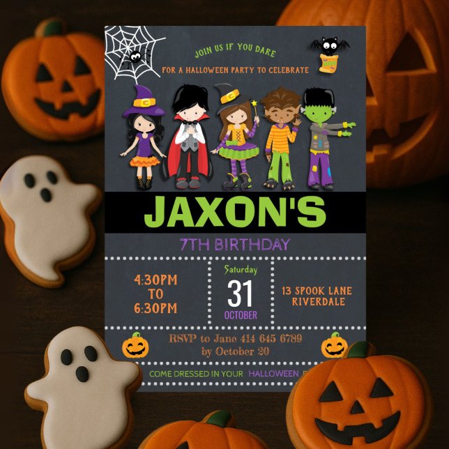 Halloween Birthday Kids Costume Party Invitation (Creator Uploaded)
