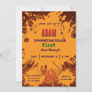 Halloween Birthday Kids Party Halloween Invitation
