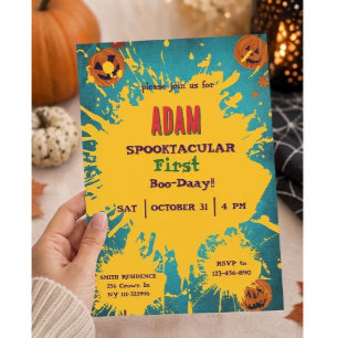 Halloween Birthday Kids Party Halloween Invitation