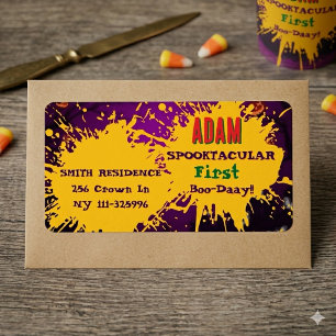 Halloween Birthday Kids Party Halloween Label