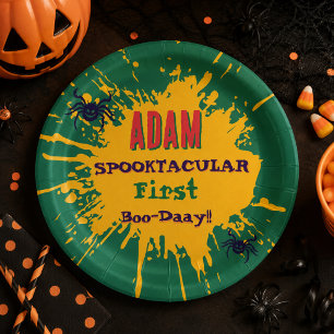 Halloween Birthday Kids Party Halloween Paper Plate