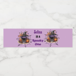 Halloween Birthday Party Drinking Cocktail Water Bottle Label