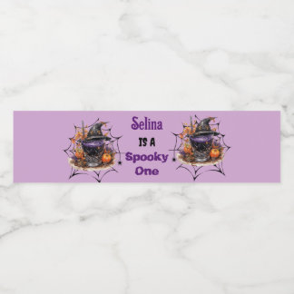 Halloween Birthday Party Drinking Cocktail Water Bottle Label