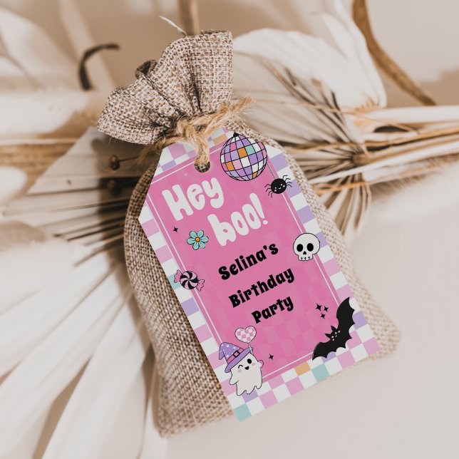 Halloween birthday party gift tags (Creator Uploaded)