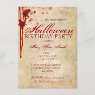 Halloween Birthday Party Invitation